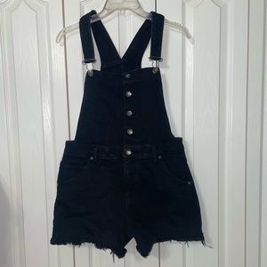 HT Denim Black Overalls
